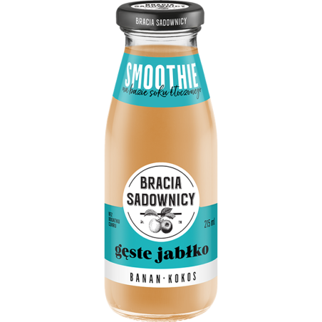Bracia Sadownicy Gęste Jabłko Banan Kokos Smoothie Owocowe Bez Cukru 215ml